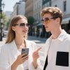 模特异国旅游问路 GY-300 Smart Translate Glasses
